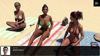 Redhead Slut Gets Her Tight Pussy Pounded Hard in Beach Gameplay Part 15