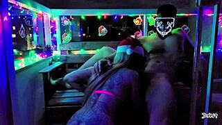 our sexy christmas, uhh, messy cum gift with sloppy blowjob... so hot!