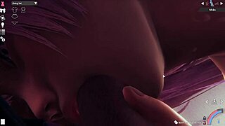 Hentai 3D animation featuring blowjob and fucking