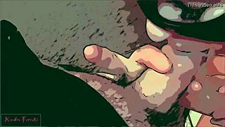 in the shower, i suck her off while cum builds up