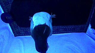 Gigi Breeze Blacklight Massage Dominates