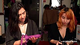 Smoking hot babes get ready for intimacy