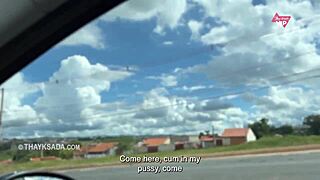 thay ksada's naughty wife has street sex with passing cars