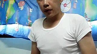 Aroused and stiff member of a gay man
