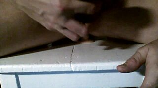Amateur gay boy pleasures himself