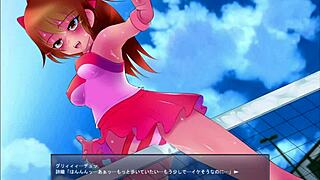 Anime hentai game exposes play girl in part one.