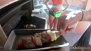 Wow, big booty Latina, suck that dick hard now!