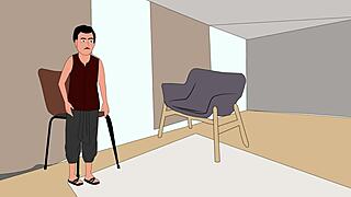 Step-mother fucks step-son in best cartoon porn with voice