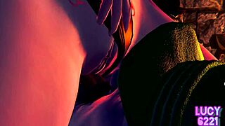 in a wild 3d tale, luigi faces bowser princess with steamy encounters