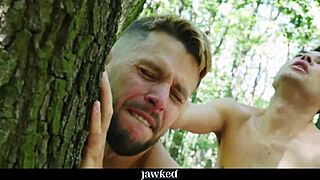 just some gay dudes banging bareback deep in the forest today
