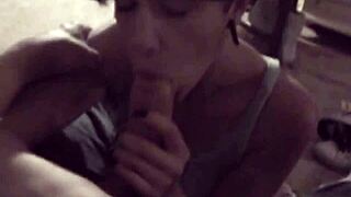 Ali Blowjob Big Dick Closeup!