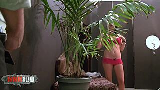 Pretty Brunette Ashli Ames Gets Nailed by Older Guy