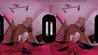 Spider Gwen blowing your mind with her mouth and pussy?