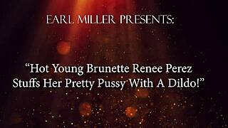 i watch renee perez pose in heels and stuff her big pussy with dildo