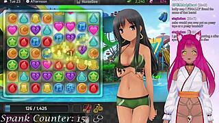 Vtuber HuniePop and Chill with Big Boobs Action
