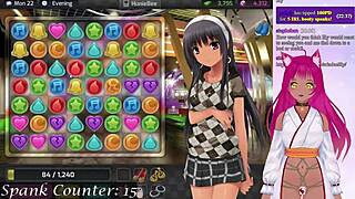 Vtuber HuniePop and Chill with Big Boobs Action