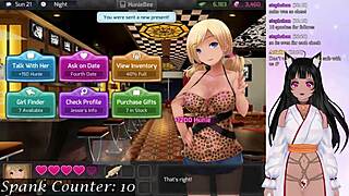 Vtuber HuniePop and Chill with Big Boobs Action