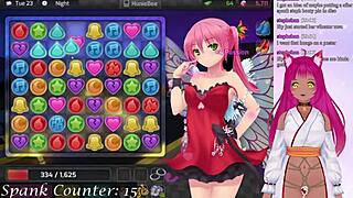 Vtuber HuniePop and Chill with Big Boobs Action