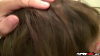 Young Brunette Teen Tries Anal Sex For First Time Outdoors