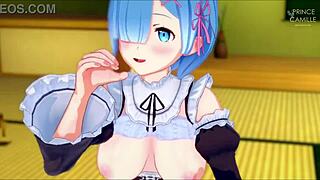 Romantic Rem Gives Guided Handjob In Loving Atmosphere