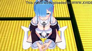 Romantic Rem Gives Guided Handjob In Loving Atmosphere