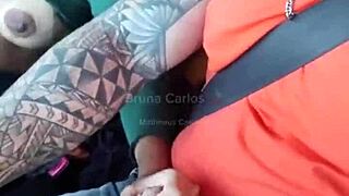 fucking hot blonde in my car, gave her creamy load in mouth