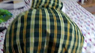 OMG! My friend's husband touches my wet vagina after school. I'm so horny, I let him take me on all fours while grabbing my huge ass!