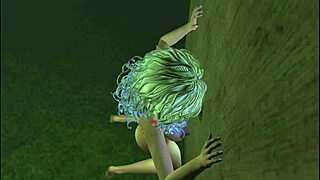 Erotic animation featuring a woman's pleasure in cartoon