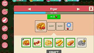 i-i'm playing nutaku booty farm hentai game part 17, flashing big tits and ass