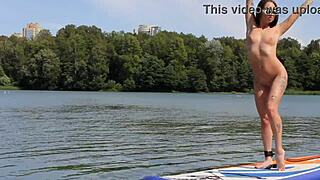 Naked Bodies Exposed On Public Beach In Reality Nudist Scene.