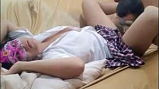 top student asks stepdad for philosophy but gets intense oral with tongue instead of answers in wild house session