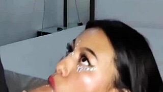 real amateur brunette loves getting her pussy licked and swallowing huge cock in deepthroat action. it’s a wild homemade show!