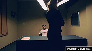 Pornfidelity Bridgette B Interrogates A Hard Cock In Lingerie And Stockings