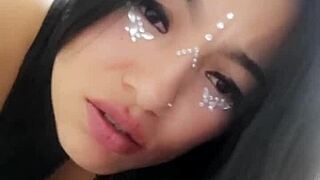 real amateur brunette loves getting her pussy licked and swallowing huge cock in deepthroat action. it’s a wild homemade show!