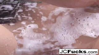 bubble bath play with hot redhead jayden 🛁