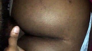 ebony girlfriend bent over for intense doggystyle with her friend