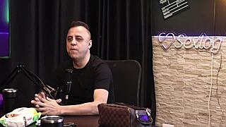 glamour old lady in lingerie rides in cowgirl style