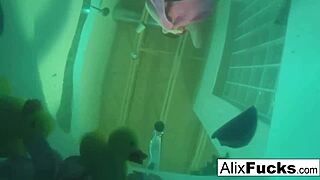 alix and jenna sneak some underwater lesbian fun on hidden camera