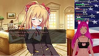 Vtuber dives into playing 'My Girlfriend is the President' part 1 with comedy and parody