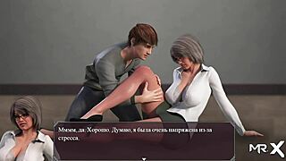 in this hentai, they caress legs during lust epidemic
