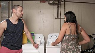 Big ass latina jolla seduces a married gay man and fucks him in the laundry room during their wedding encounter