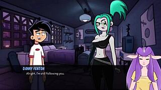 Danny Phantom and Amity Park in a steamy encounter