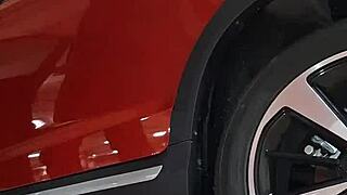 Porto Teresa Gives A Blowjob In The Parking Lot While Cars Pass!