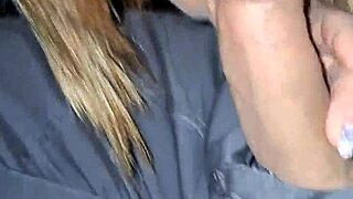 Porto Teresa Gives A Blowjob In The Parking Lot While Cars Pass!