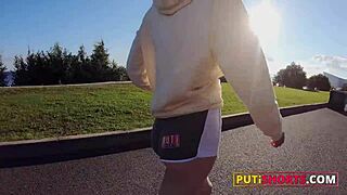 Can You Believe This Amateur Blonde With Big Tits Got Picked Up On The Beach And Bent Over For Anal?