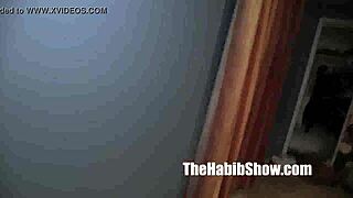 Thick PAWG from the ghetto hood gets banged by a hairy Arab guy in a group reality scene