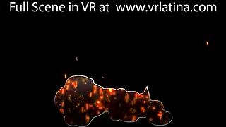 First Anal for Big Ass Pretty Latin Teen in POV VR!