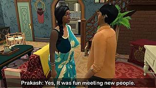 Shweta, the desi saree widow aunty, bends over for wicked whims in part 2.