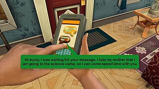 Shweta, the desi saree widow aunty, bends over for wicked whims in part 2.