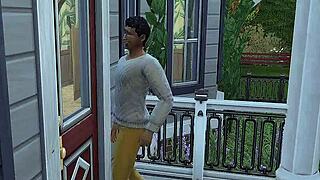 Shweta, the desi saree widow aunty, bends over for wicked whims in part 2.